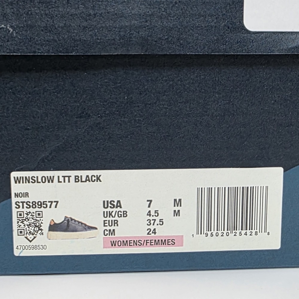 NEW Sperry Women's Winslow Lace to Toe Leather Sneaker Size US 7M Black #848 - Picture 10 of 12